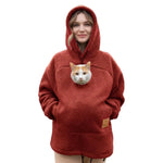 Pet Pocket Lambswool Hoodie