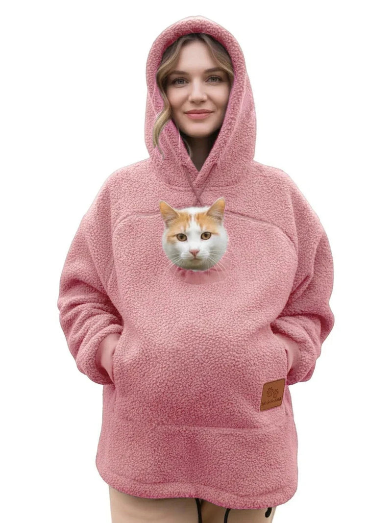 Pet Pocket Lambswool Hoodie