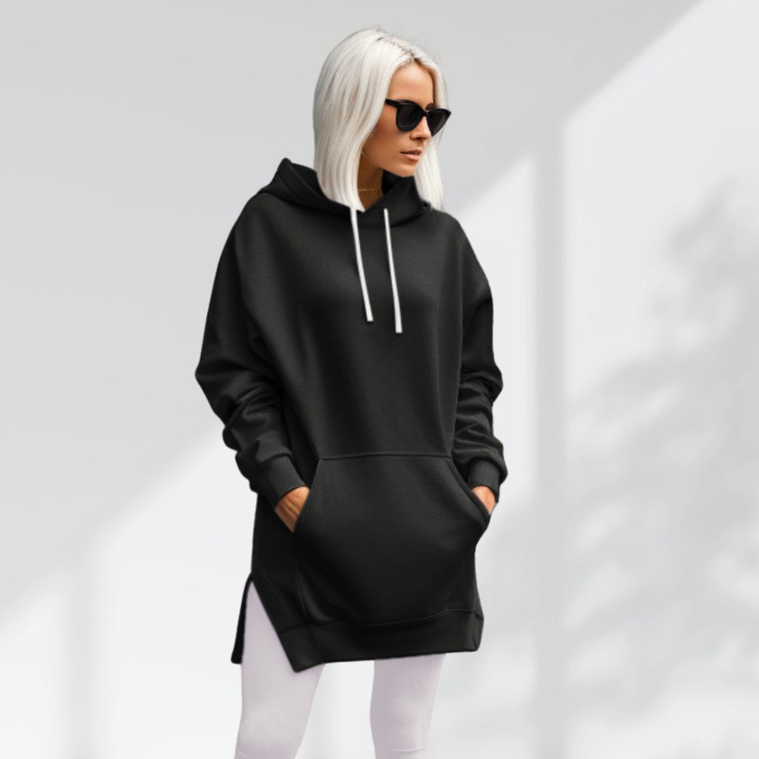 Women's Long Hoodie Dress – Casual & Cozy Winter Wear