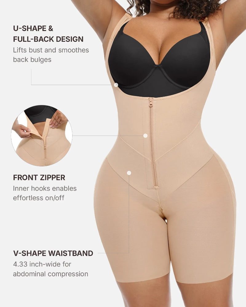 Uskkaa U-Shaped Tummy Control Butt Lift Shaper Bodysuit