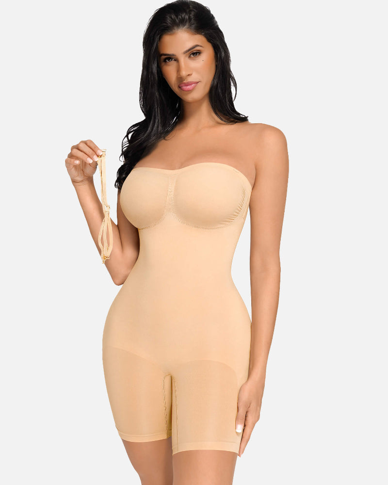 Uskkaa Seamless Strapless Bodysuit with Removable Straps