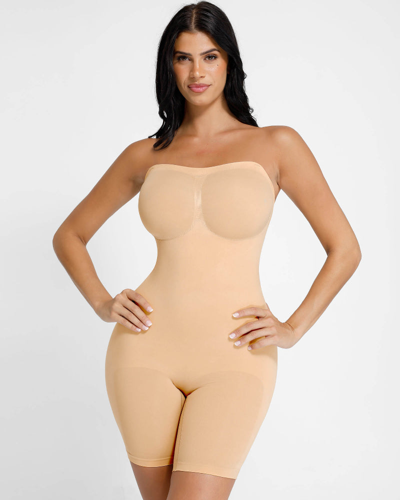 Uskkaa Seamless Strapless Bodysuit with Removable Straps