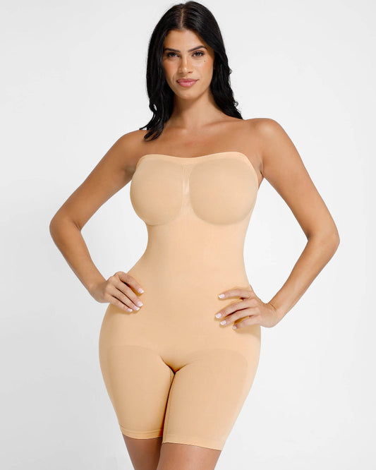 Uskkaa Seamless Strapless Bodysuit with Removable Straps