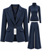 Women's Italian Fine Wool 3-Piece Tailored Suit Set