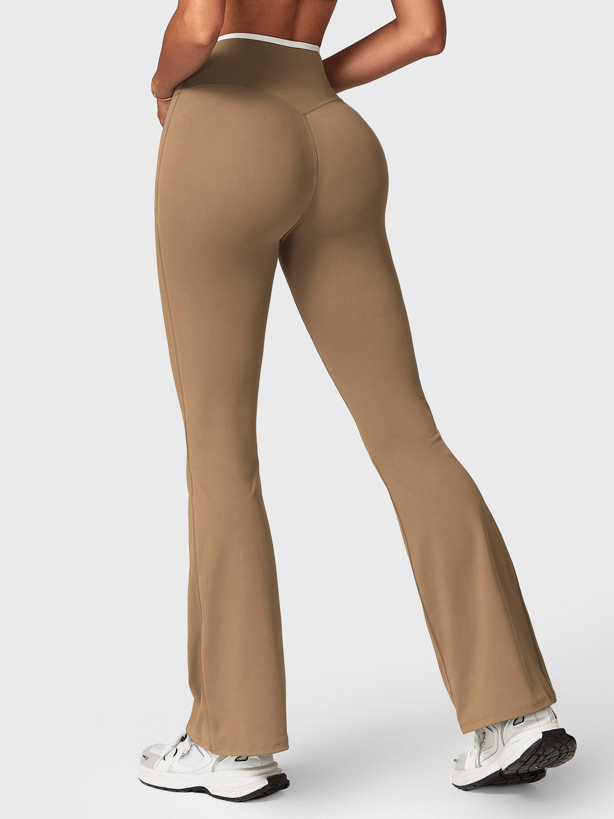 VYRA CoreFlex Contrast-Trim Flare Leggings