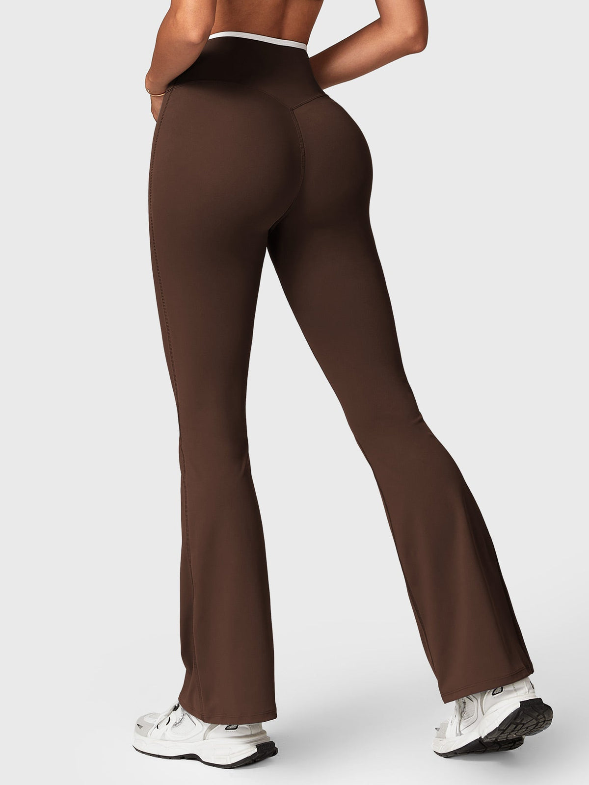 VYRA CoreFlex Contrast-Trim Flare Leggings