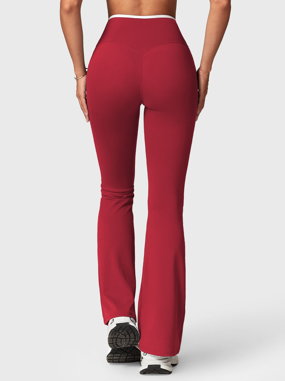 VYRA CoreFlex Contrast-Trim Flare Leggings