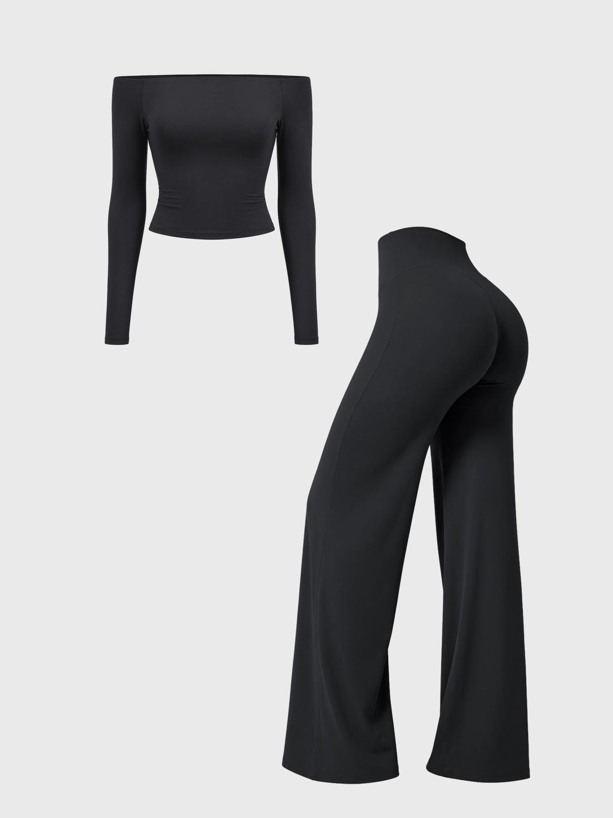VYRA Ease Y2K Off-Shoulder Leggings Set