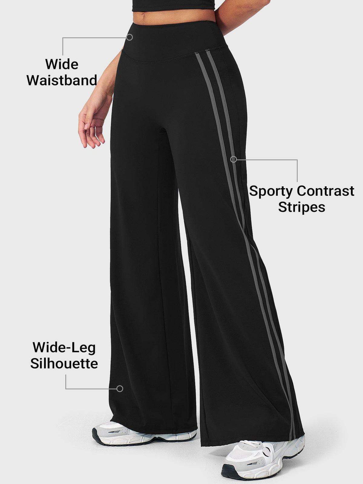 VYRA Ease Side-Stripe Straight Leggings