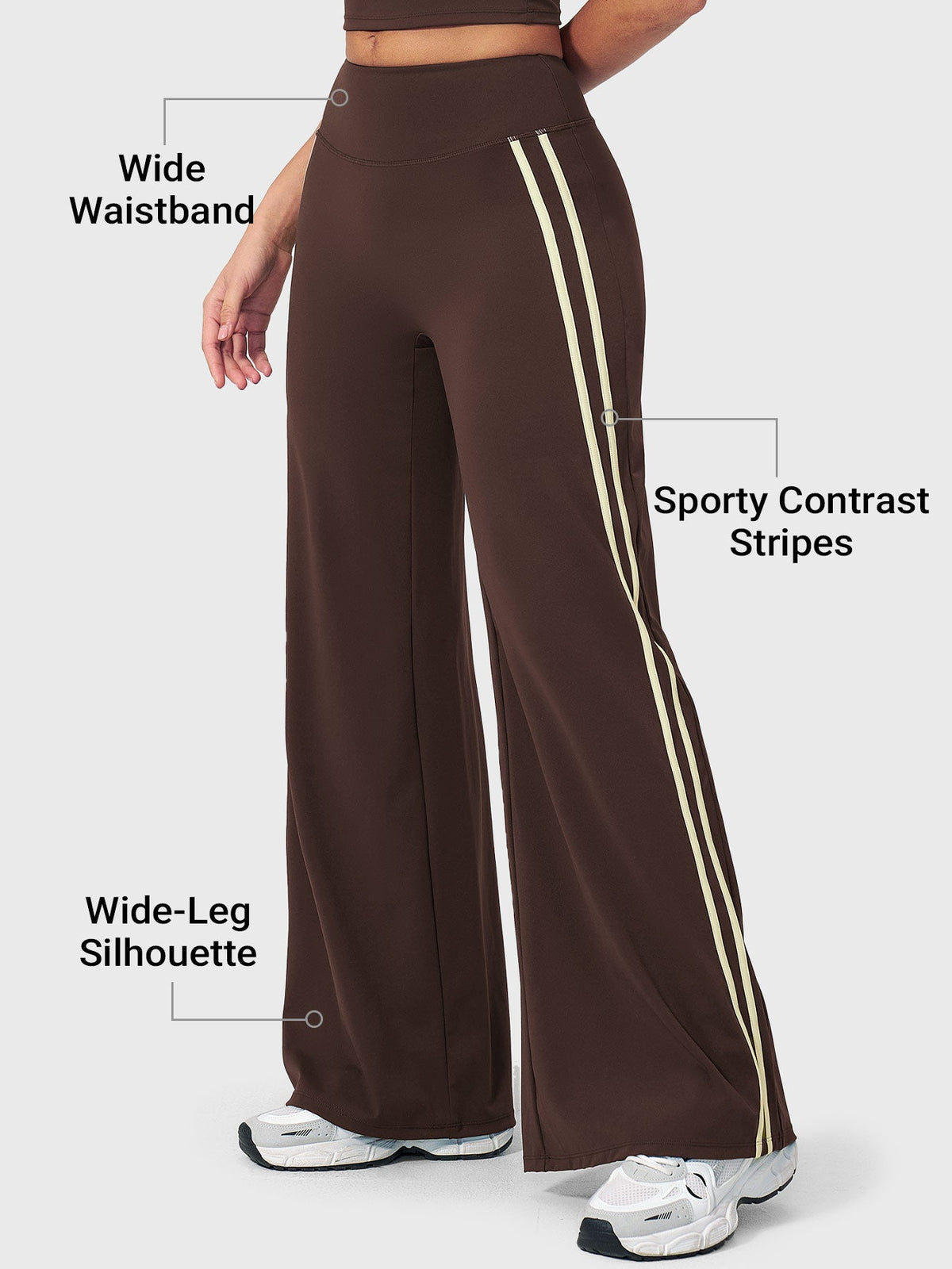 VYRA Ease Side-Stripe Straight Leggings