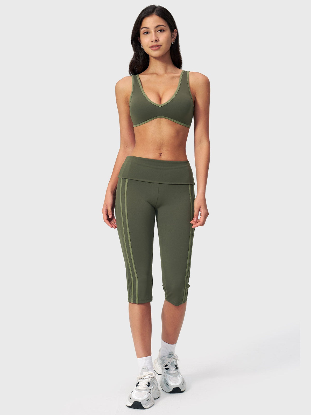 VYRA Ease Fold-Over Capri Leggings